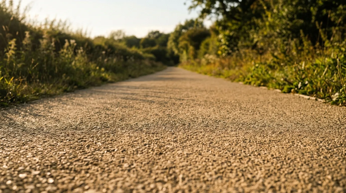 Revêtement stabilisé et régulier d’une allée de promenade