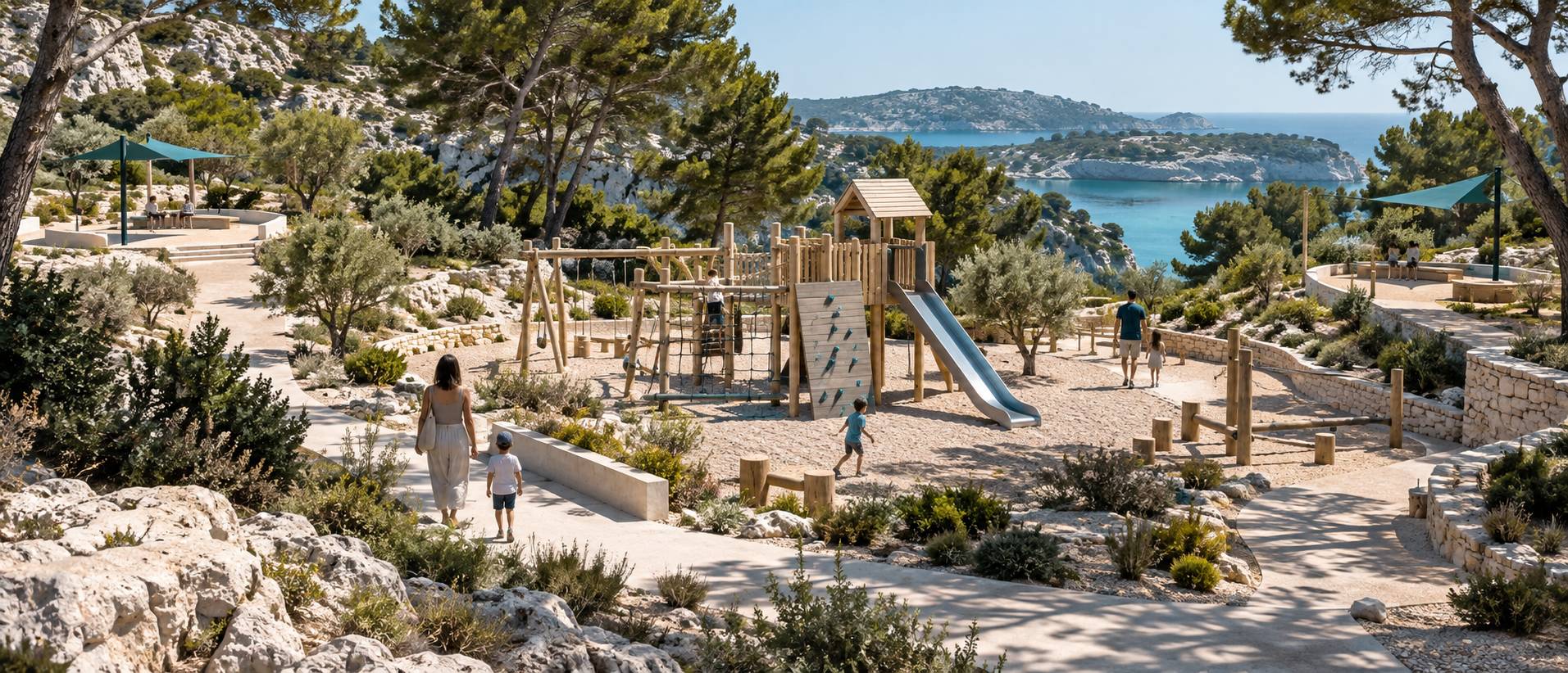 Illustration éditoriale du sujet : Aires de jeux à Valbonne et Mougins : ce que valent les deux