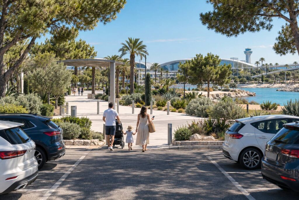 Illustration éditoriale du sujet : Parc Phoenix : où se garer et combien coûte le parking