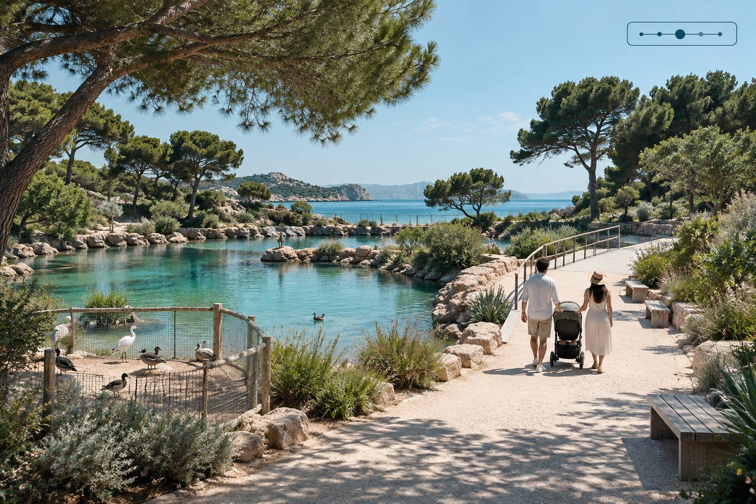 Illustration éditoriale du sujet : Parc Phoenix ou Vaugrenier : lequel avec un tout-petit
