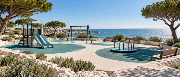 Aires de jeux à Cagnes-sur-Mer : bord de mer ou haut village