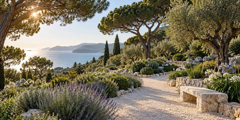 Parc Exflora à Juan-les-Pins : ombre, accès et étendue