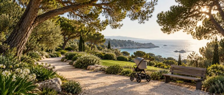 Parc du Château à Nice : monter avec un enfant, par où