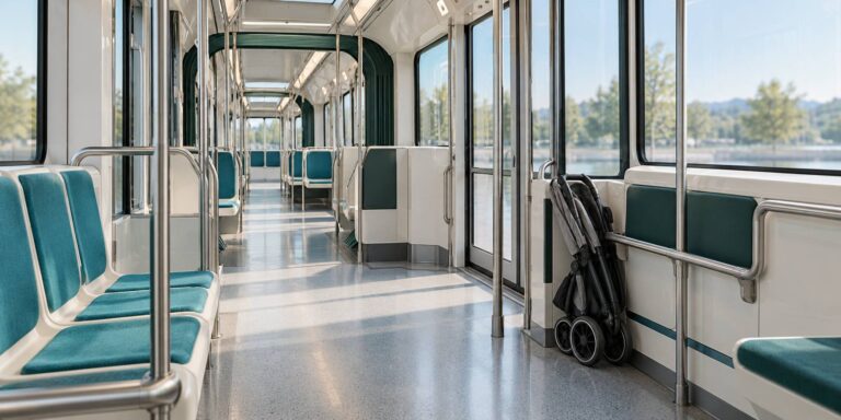 Poussette et transports : monter dans le tram et le bus à Nice